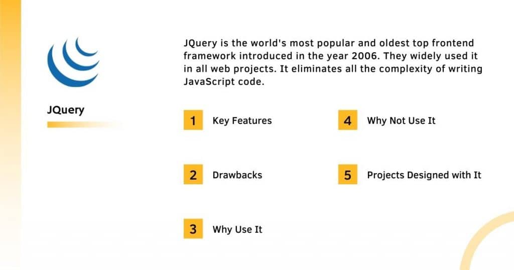 Jquery Frontend Framework With it's Complete Information