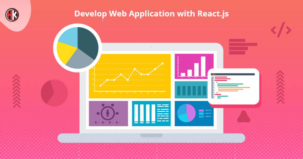 Develop web application using react.js with chart