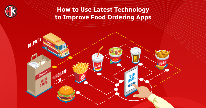 A person order the variety of foods through delivery app