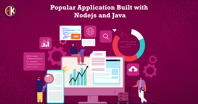 Developers working on node.js and java for building web application for their client