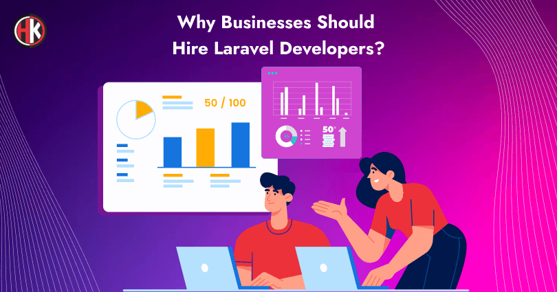 The developer shows the growth of business through graphical charts to his client